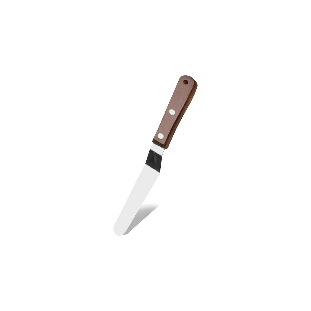 Icing Spatula, Stainless Steel Offset Cake Spatula with Wood Handle, Cake Decorating Spatula for Pizzas, Icing Cakes, Cheese Peaceful Pleasures Health and Wellness 4 Inch