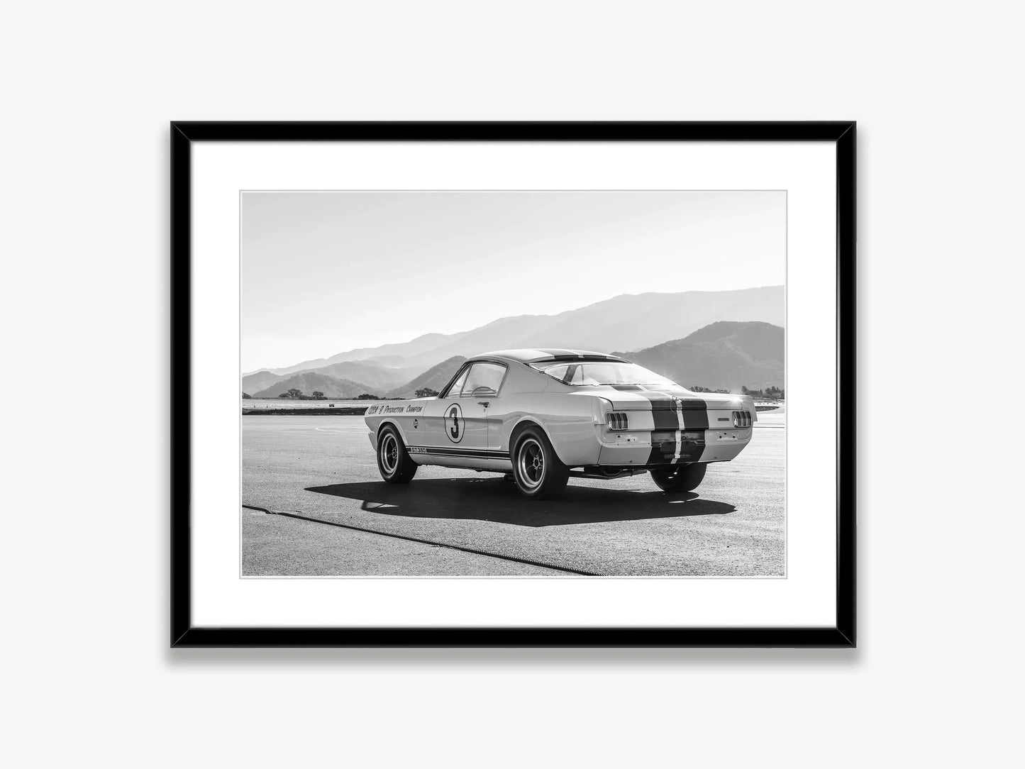 Black and White Ford Mustang Classic Luxury Car Poster Canvas Painting Print Wall Art Picture for Living Room Shopstore Decor Peaceful Pleasures Health and Wellness 7 35x45cm