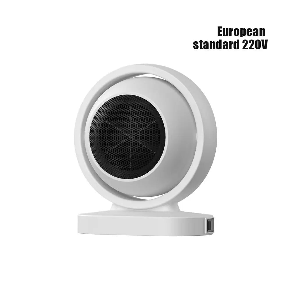 USA European Standard 220V Portable Small Desktop Mini Heater Household Energy-saving Intelligent Heating Grilling Stove Heater Peaceful Pleasures Health and Wellness White European 220V