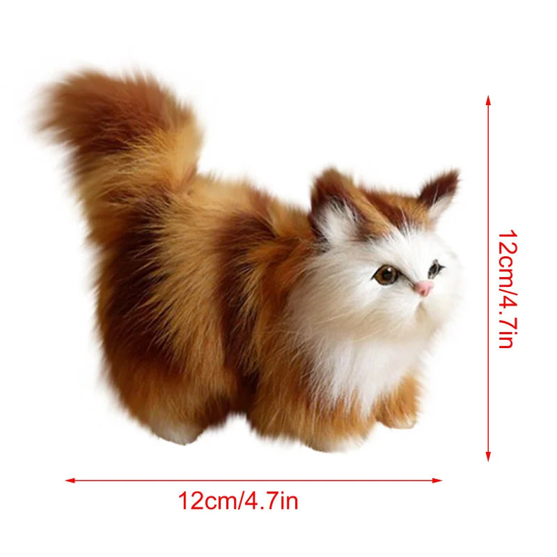 Realistic Cat Plush Toy | Soft Stuffed Kitten Gift for Kids