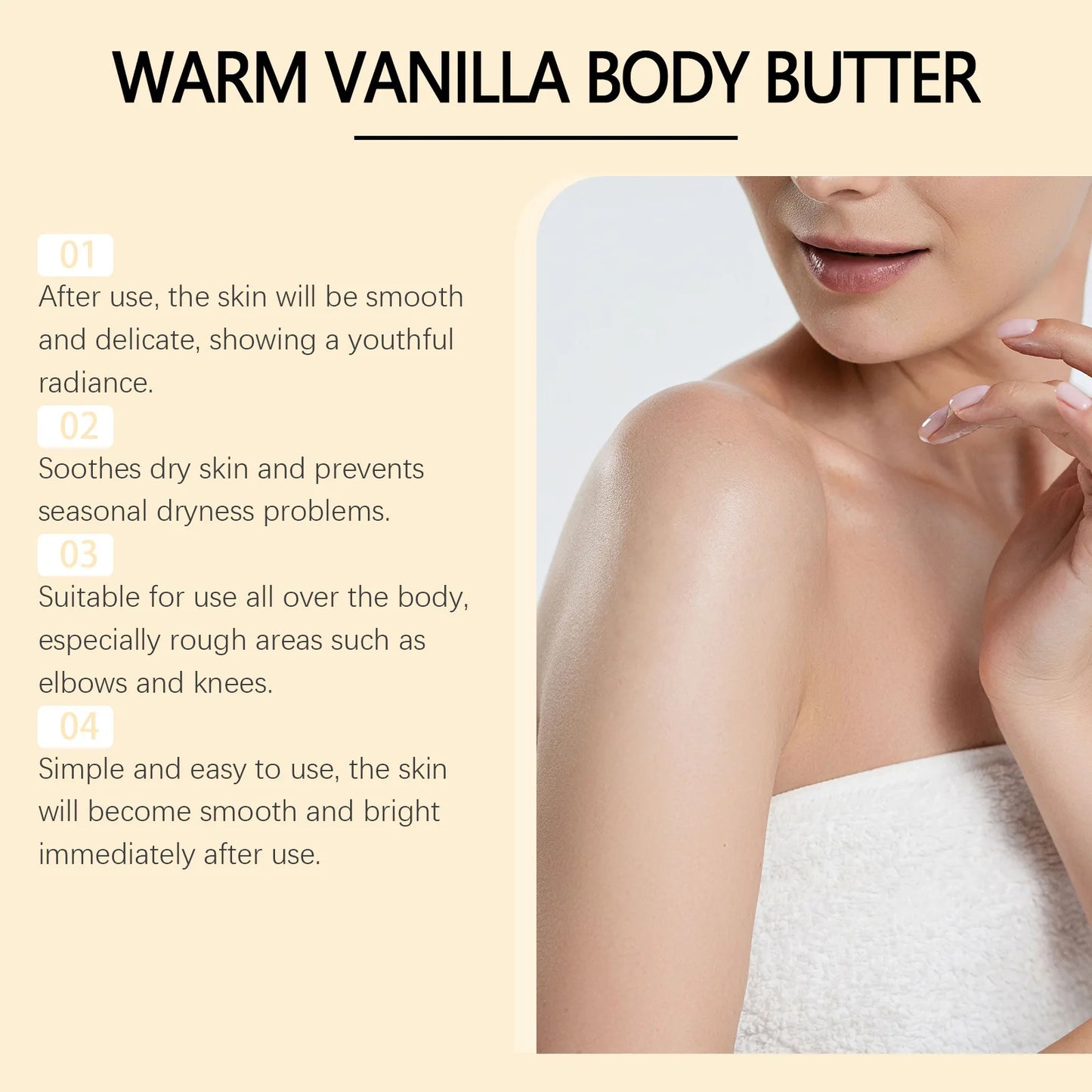 Vanilla Exfoliating Body Scrub – Moisturizing & Brightening 120g