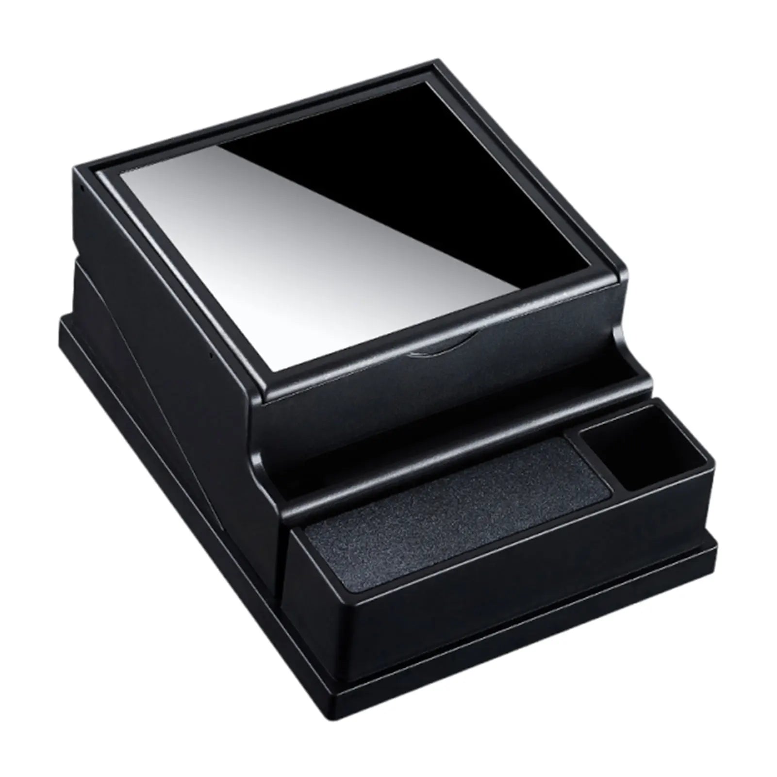 Sturdy Portable Cigarettes Case Automatic Eject One-Click Cigarettes Retrieval Can Store 20 Cigarettes Box For Indoor Outdoor Peaceful Pleasures Health and Wellness Black