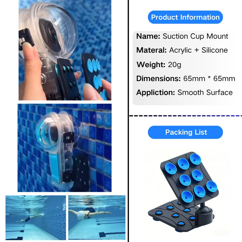 Seafrogs 50m Waterproof Housing for Insta360 X5 Dive Case