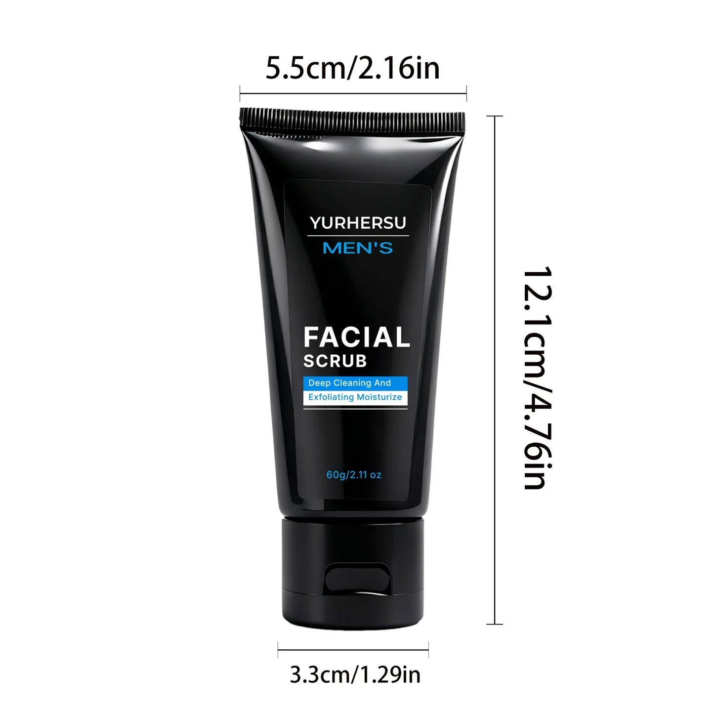 YURHERSU Men's Oil Control Exfoliating Face Scrub 60g