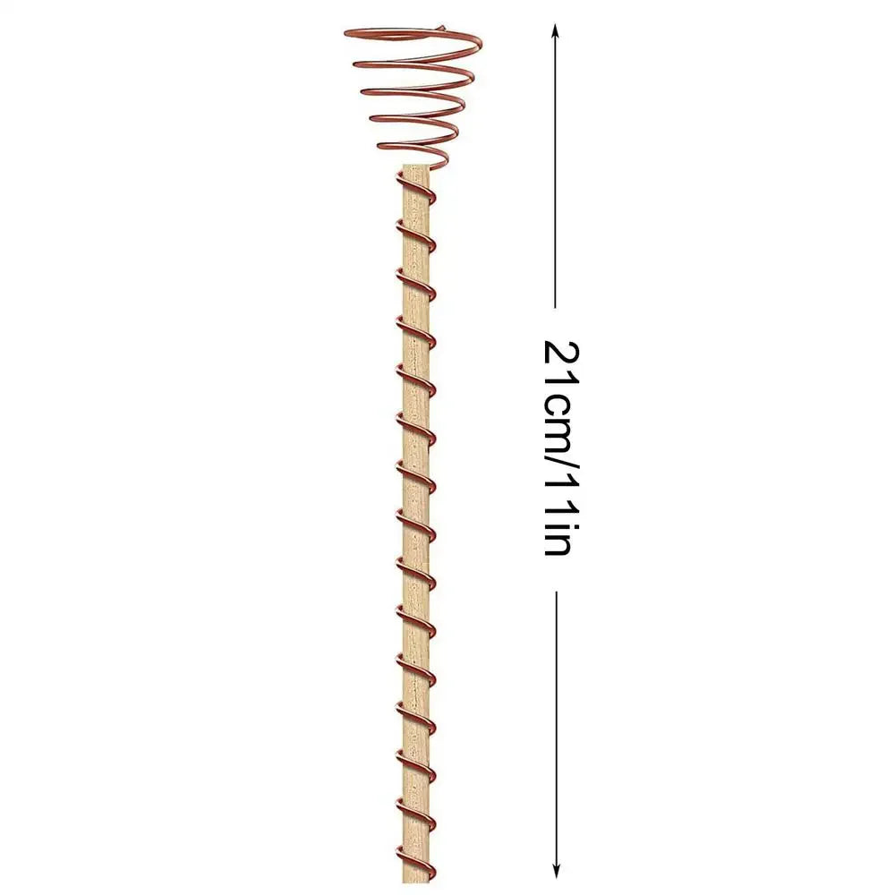 6-Pack Copper Coil Electroculture Plant Stakes | Garden Support