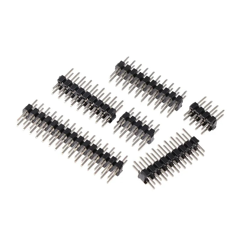 10PCS/Lot 2.0mm Male Header Pins 2*2/3/4/5/6/7/8/10/12/14/15/20/40P 2mm Double Row Pin Header Strip Connector Gold-plated Copper Peaceful Pleasures Health and Wellness
