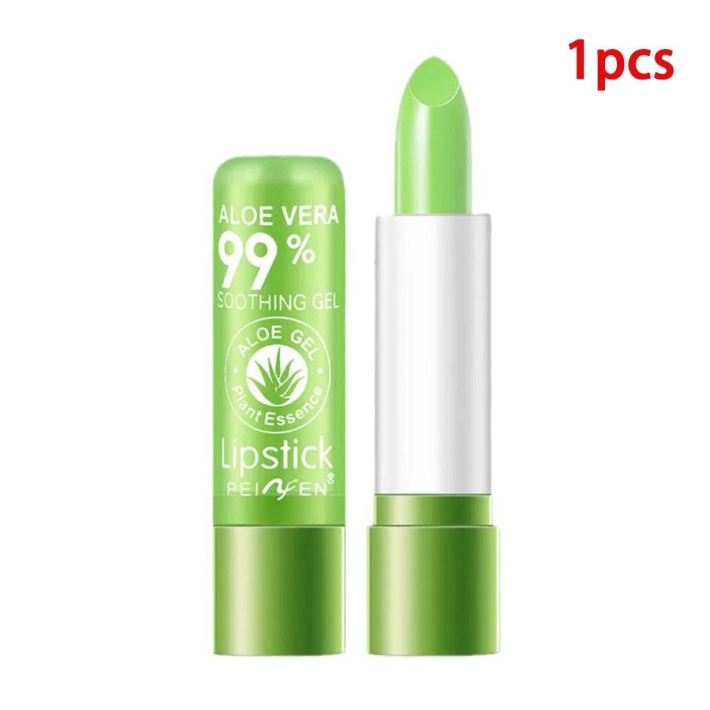 Aloe Vera Color-Changing Lip Balm – Moisturizing & Nourishing Peaceful Pleasures Health and Wellness 1pcs