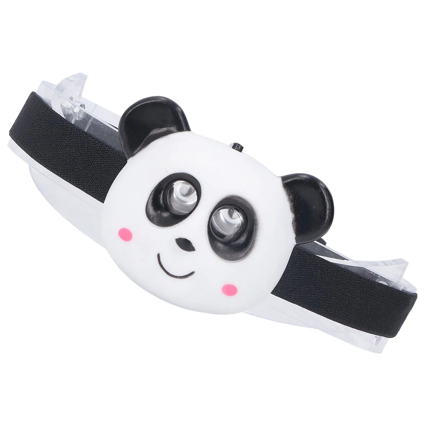 Kids Cartoon Headlamp Cartoon 10000H White Light Portable 2 Modes LED Animal Headlight Button for Children Peaceful Pleasures Health and Wellness