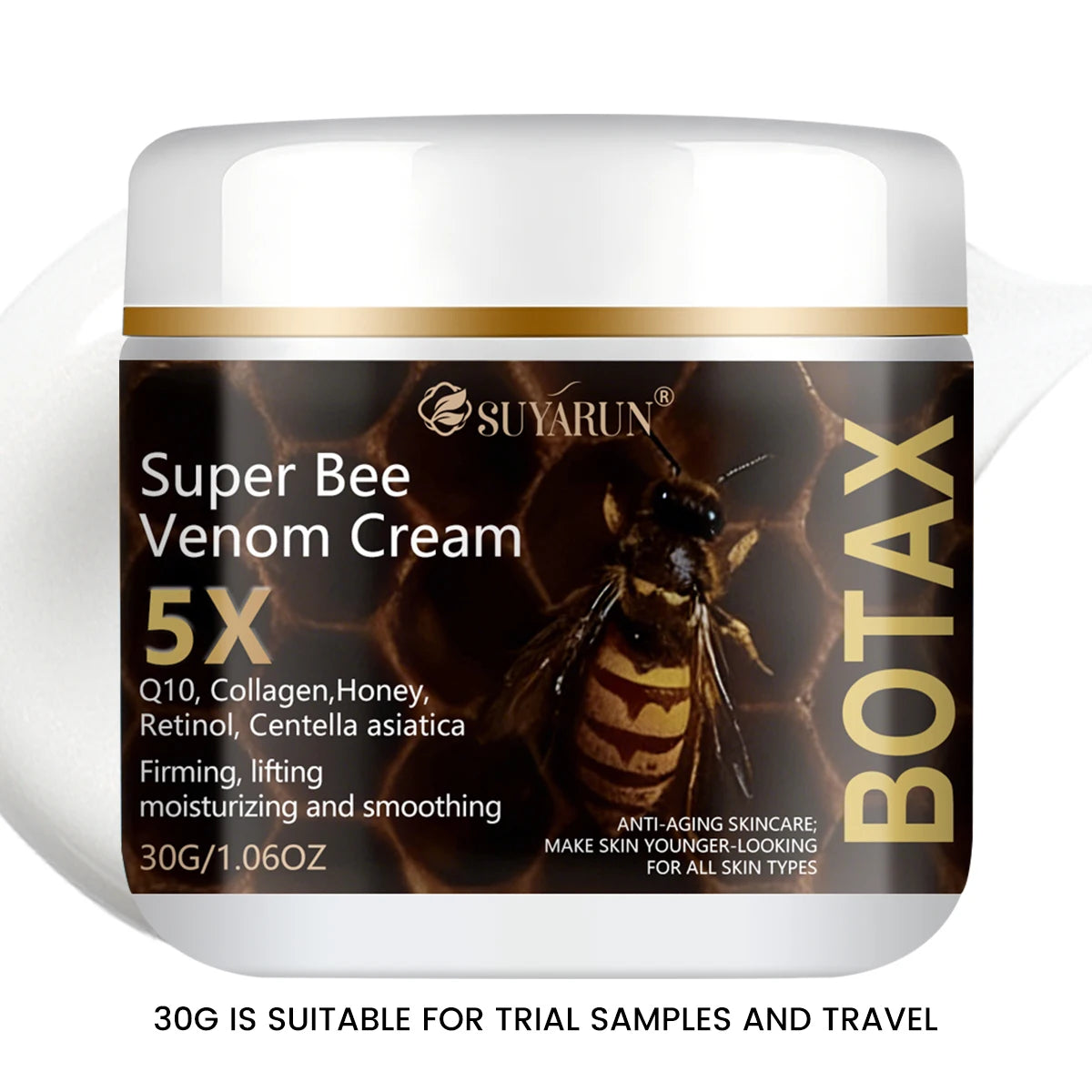 SUYARUN Super Bee Venom Botax Cream - Anti-Wrinkle, Firming & Hydrating Facial Treatment, For All Skin Types, Free Shipping. Peaceful Pleasures Health and Wellness 30g
