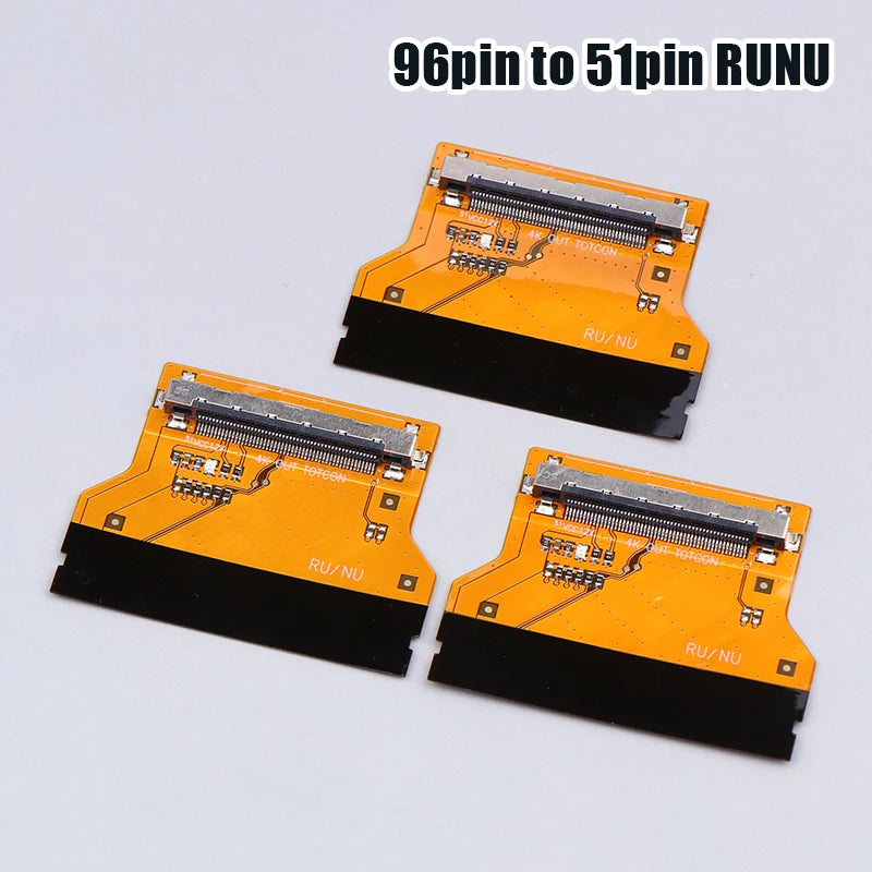 1/3Pcs For TV Motherboard 96P To 51P TUMU RUNU 4K TV Adapter Plate Repair Parts Peaceful Pleasures Health and Wellness 3Pcs RUNU