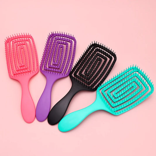 Fashion Salon Wide Tooth Comb Hairdresser Styling Massage Comb Curved Comb for Hair Care Removing Tangles Barber Accessories Peaceful Pleasures Health and Wellness