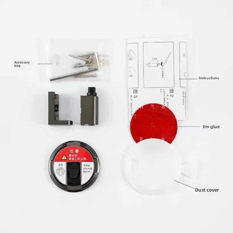 Magnetic Door Stopper – No-Drill Silent Floor Stop with Adhesive