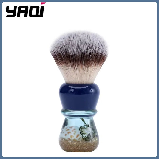 YAQI Atlantis 22MM Synthetic Hair Shaving Brush Portable Travel Cleaning Face High Quality Shaving Brush Tool For Men Peaceful Pleasures Health and Wellness