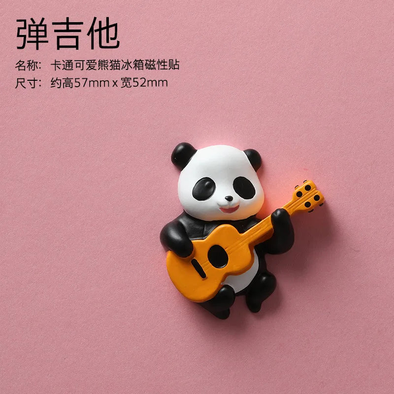 Creative Cartoon Panda Refrigerator Magnet Magnet Decorative Pendant Cute Magnetic Magnet Stickers Message Board Home Decor 자석 Peaceful Pleasures Health and Wellness type4