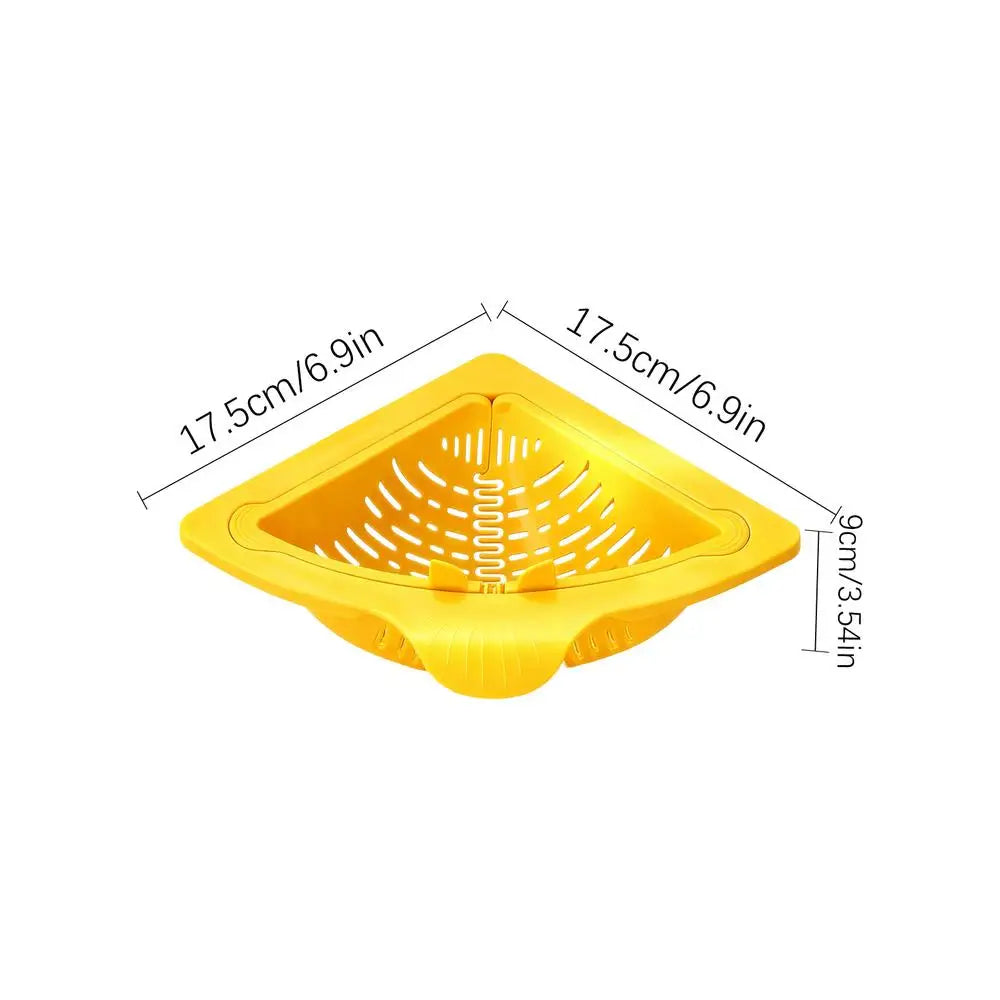 new Magnetic Silicone Sink Corner Rack Drain Strainer Basket For Kitchen, Storage For Trash Food Waste Fruits Vegetables Peaceful Pleasures Health and Wellness B