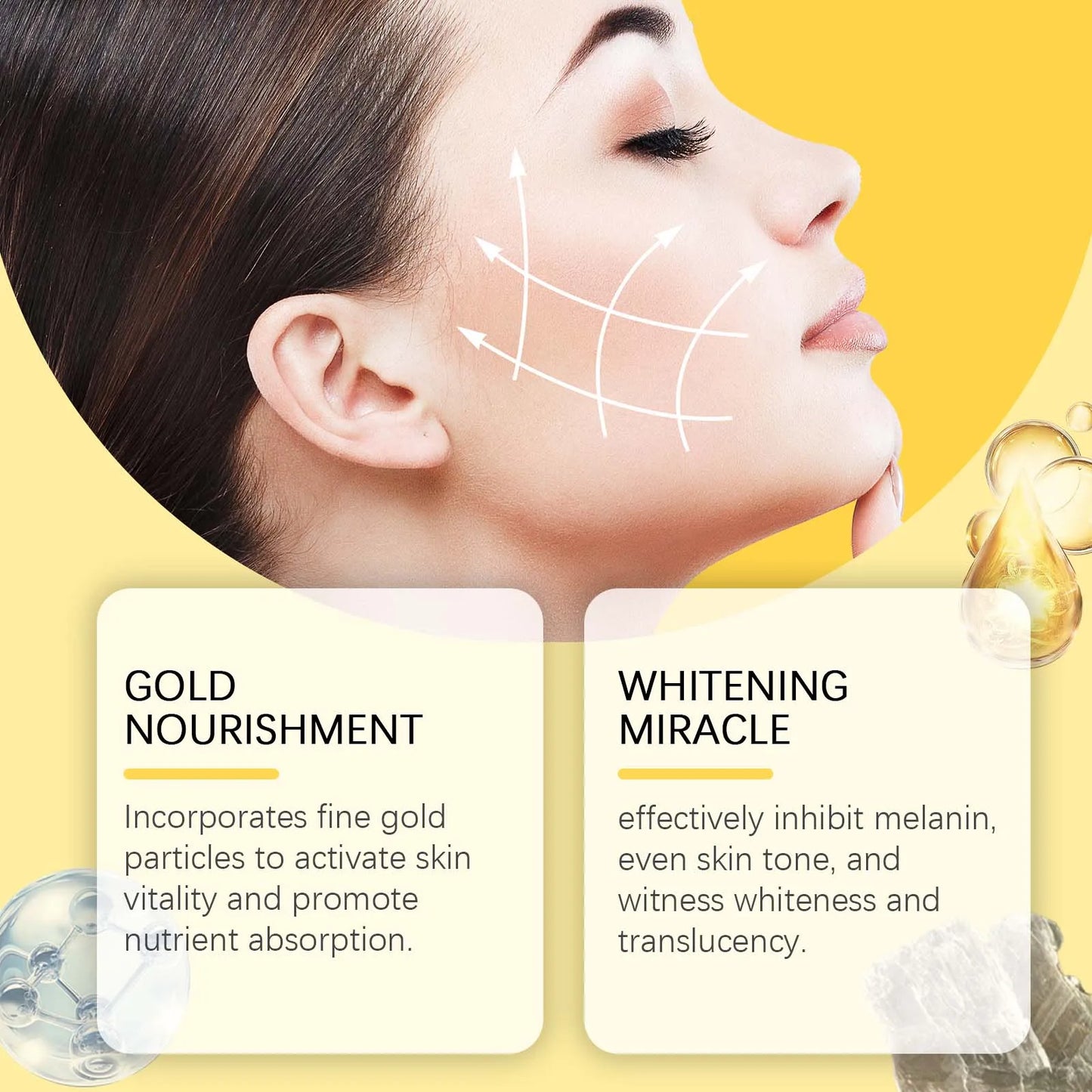Gold Sleeping Mask – Niacinamide, Pore Tightening & Brightening