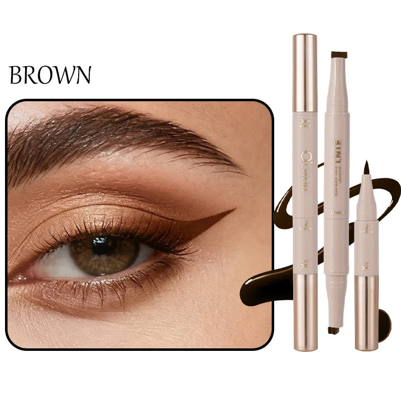 O'CHEAL 3-in-1 Stamp Eyeliner Pen – Waterproof & Long-Lasting