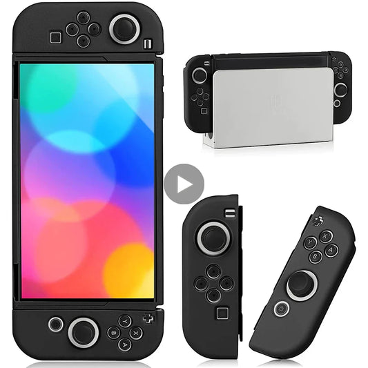 Nintendo Switch OLED Silicone Case & Joy-Con Cover Shell Console Protective Case Oasis Select