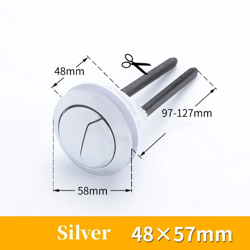 Universal Dual Flush Toilet Tank Button | 38/48/58mm Chrome
