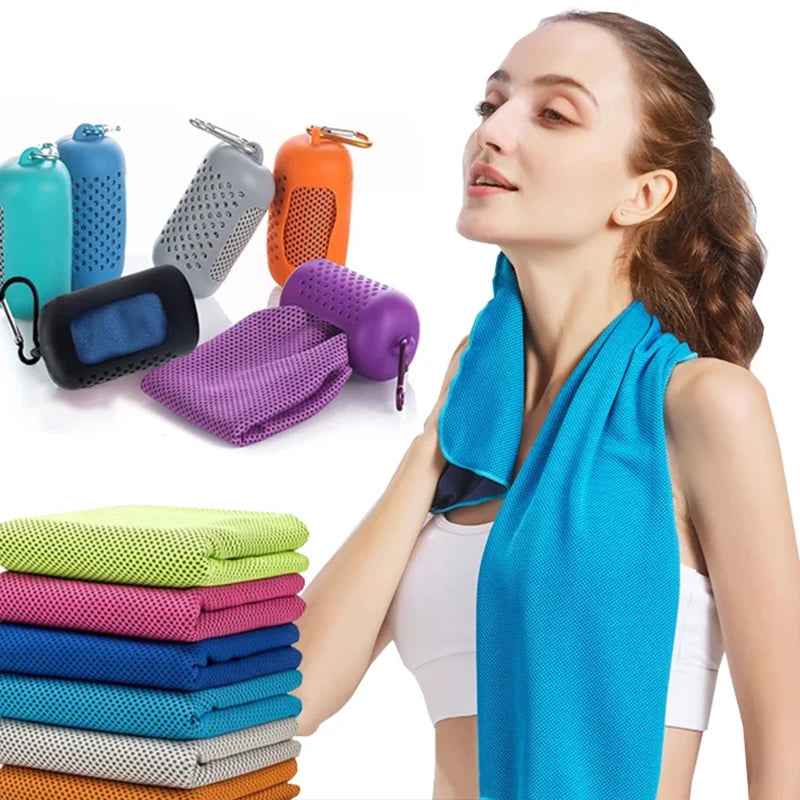 Outdoor Microfiber Quick Dry Sports Cooling Ice Towel Cold Sports Towel Fitness Cool Towel Camping Peaceful Pleasures Health and Wellness