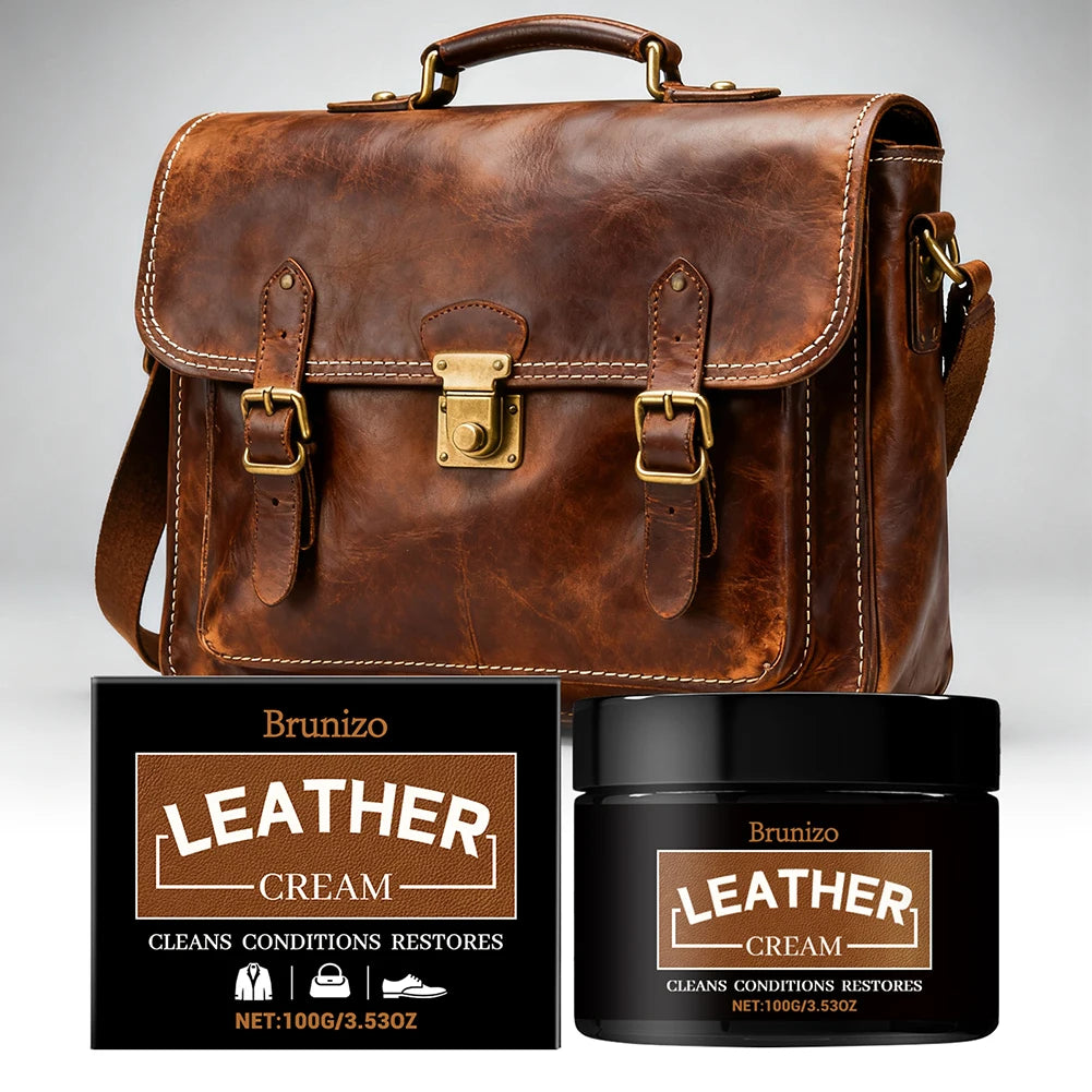 Leather Cleaning And Care Cream,Waterproof Leather Polish For Boots,Deeply Cleans Restores Natural Shine,For All Leather Goods Peaceful Pleasures Health and Wellness