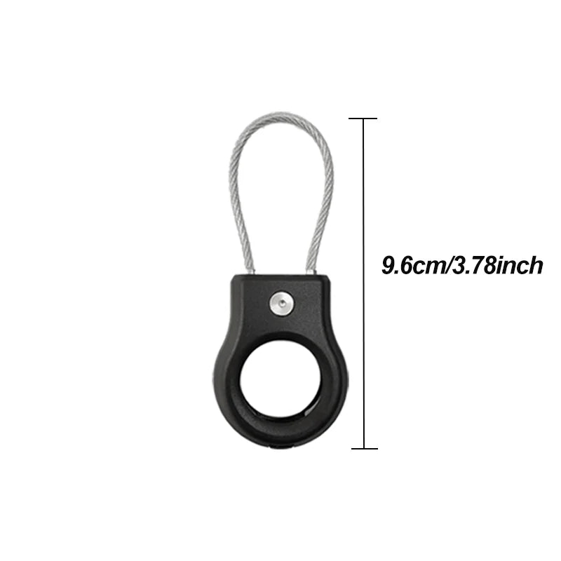 Waterproof Cover for Apple AirTag Keychain Holder with Steel Cable Anti-Lost Tracker Accessory for Luggage Backpack AirTag Case Peaceful Pleasures Health and Wellness