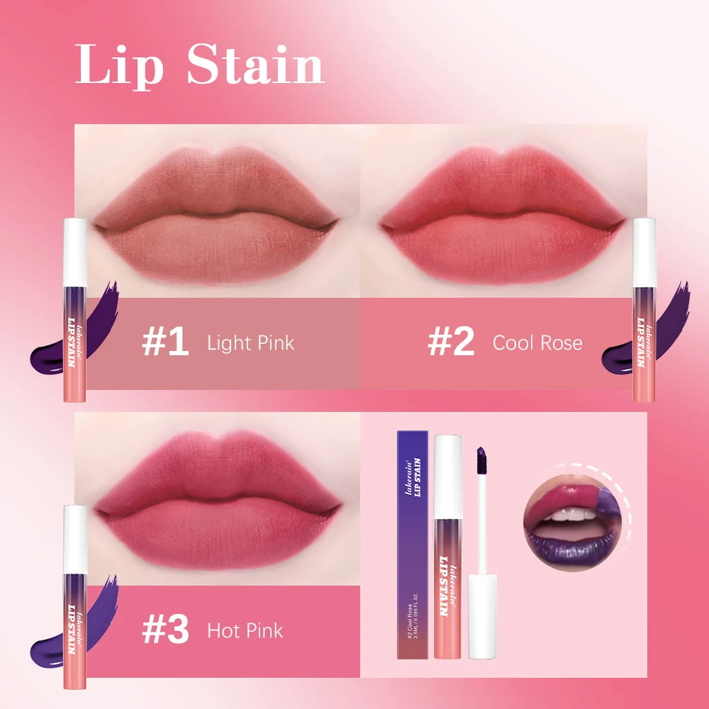 Long Lasting Waterproof Peel Off Lip Stain Lip Tint Transfer Proof Non-stick Cup Matte Reveal Lip Stain Cosmetics for Women Peaceful Pleasures Health and Wellness