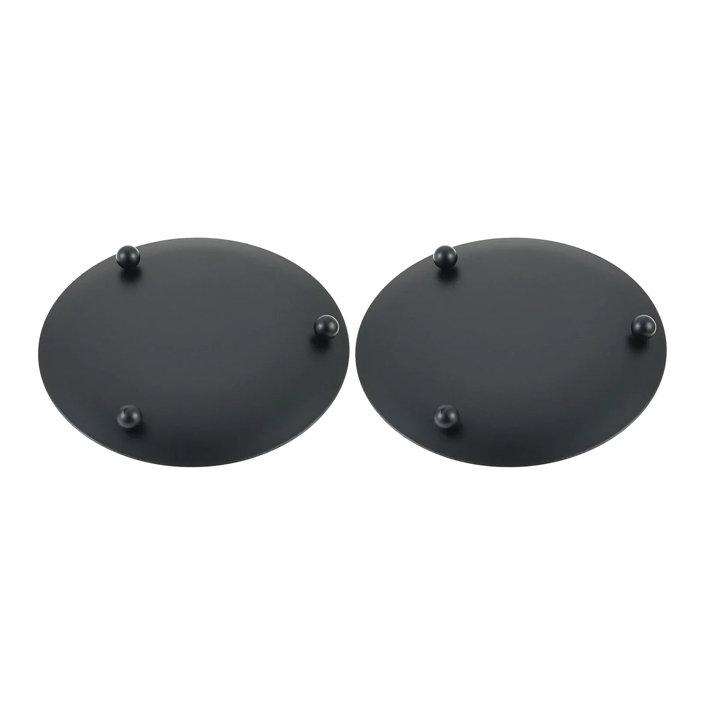Black Iron Pillar Candle Holders Set of 2 | European Style
