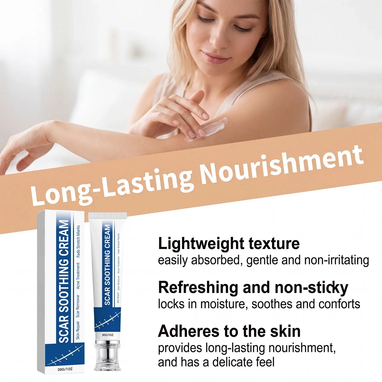 Soothing Scar Cream – Hydrating, Lightweight & Nourishing 30g