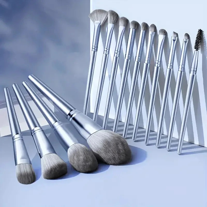 RUNTOIN 14-Pc Professional Soft Makeup Brush Set for Women