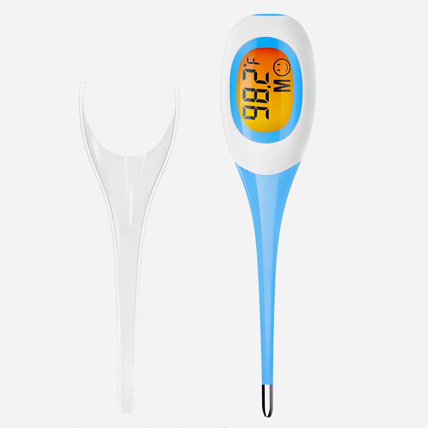 8-second Quick LED Pet Dog Cat Electronic Thermometer Safe Wet Dry Thermometer Veterinary Thermometer Pet Medical Equipment Tool Peaceful Pleasures Health and Wellness BLUE