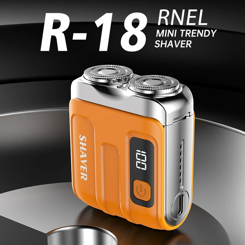 XMSJ Mini Rotary Electric Shaver | Dual Blade Rechargeable Trimmer