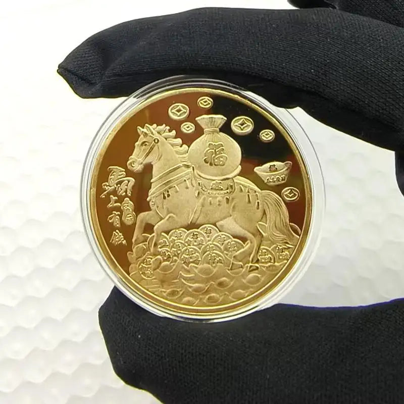 2026 Chinese New Year Horse Lucky Coin | 40mm Metal Collectible