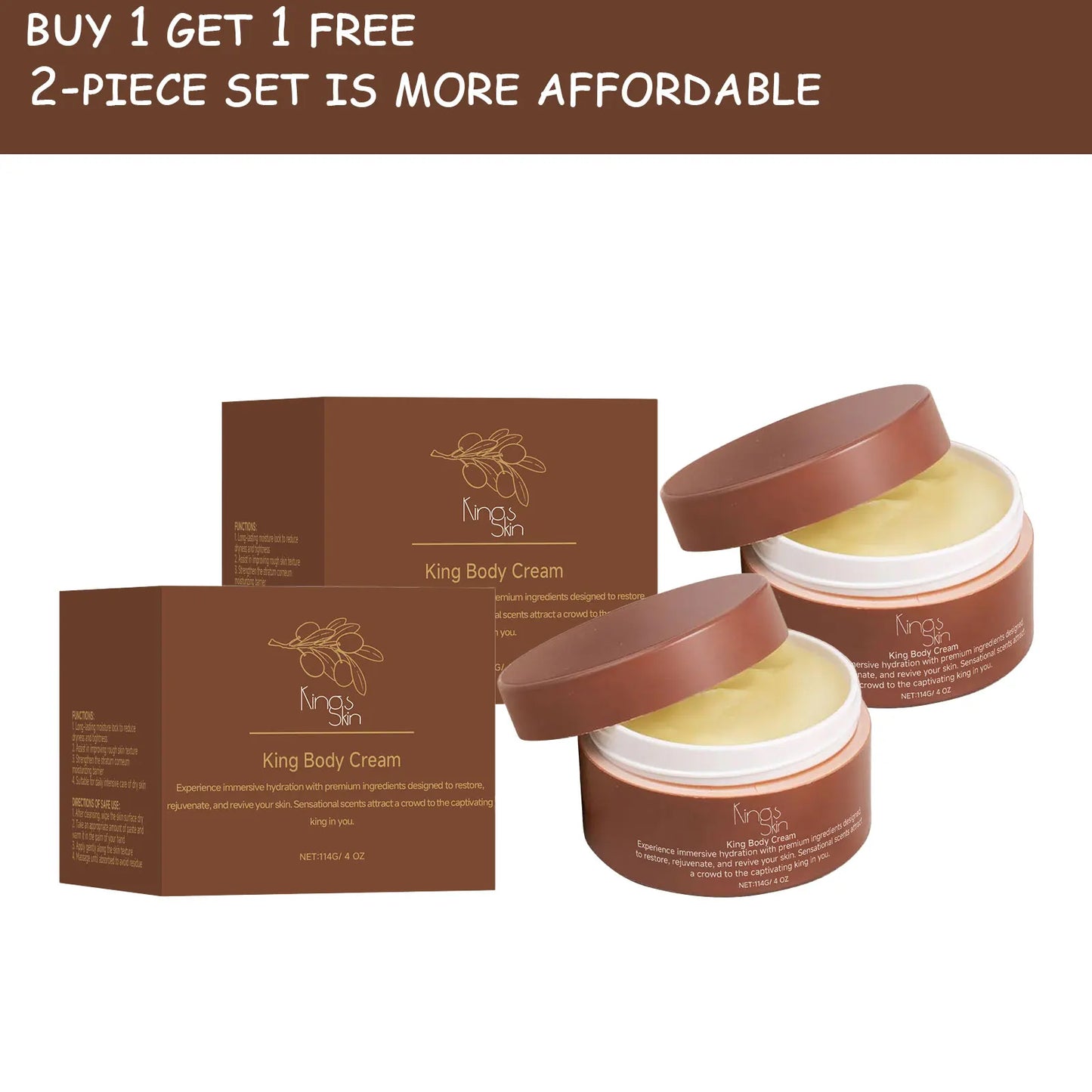 King Body Cream Lipid Water-Lock | Alcohol-Free Sensitive Skin