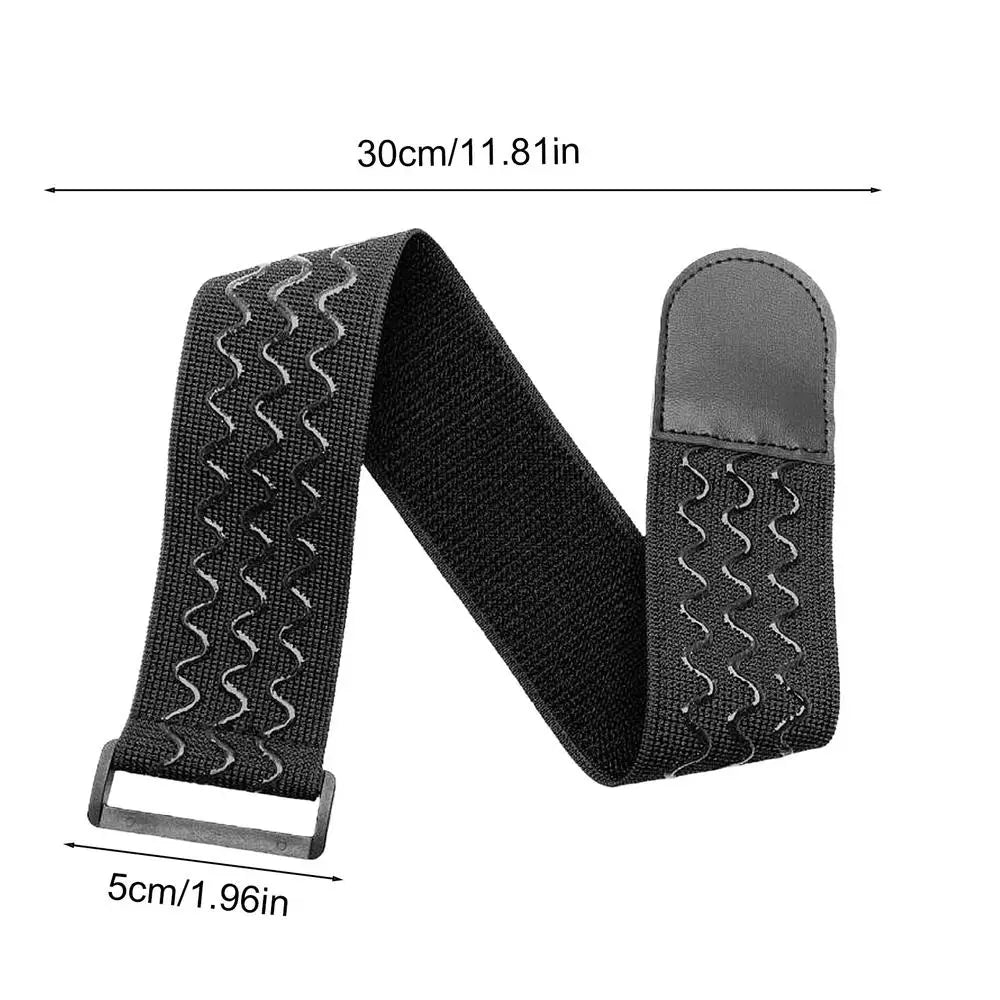 Adjustable Elastic Belt Ultimate Ease for Outdoor Adventures & Daily Commute, One-Size Fits Most Men & Women, Forget the Buckle Peaceful Pleasures Health and Wellness Black M