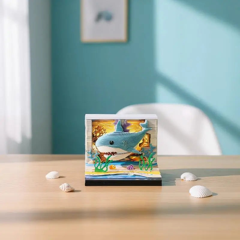 2027 LED Desk Calendar – 3D Tear-Away Paper Art Gift