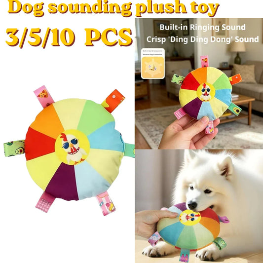Cartoon Dog Plush Squeaky Toy – Bite-Resistant Bell Chew Toy Dog Plush Toy Oasis Select