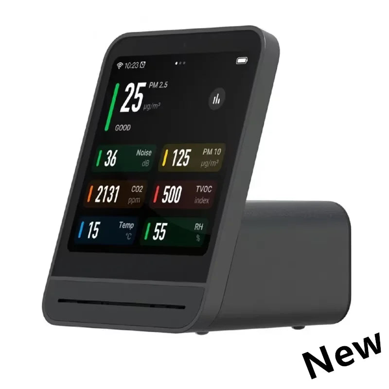 Qingping Air Detector Temperature Humidity Sensor Touch Screen Control CO2 PM2.5 Quality Monitor for Xiaomi Mijia Smart Home Peaceful Pleasures Health and Wellness Upgraded Version B China Mainland