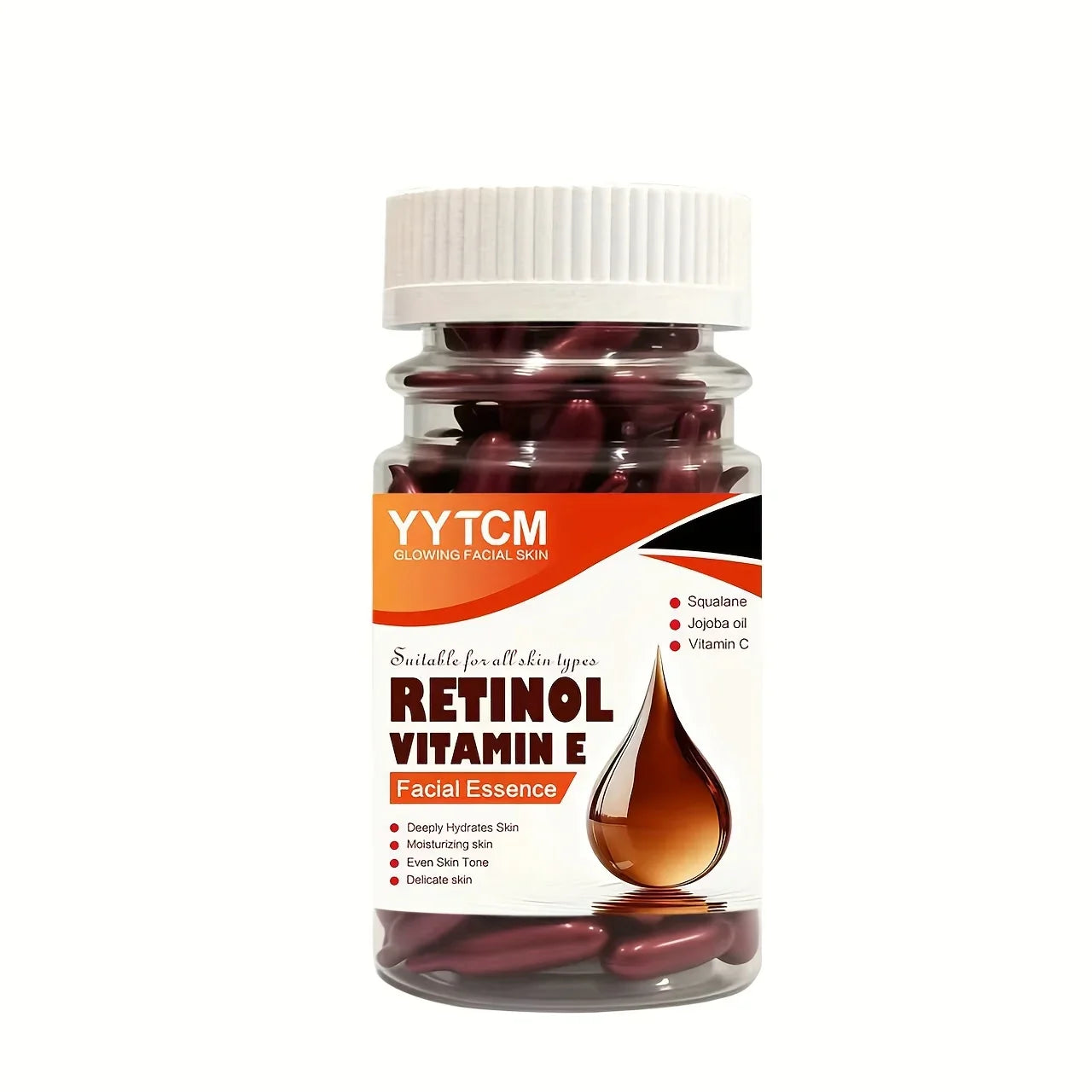 Retinol & Vitamin E Capsule Essence | 90 Caps Moisturizing Serum
