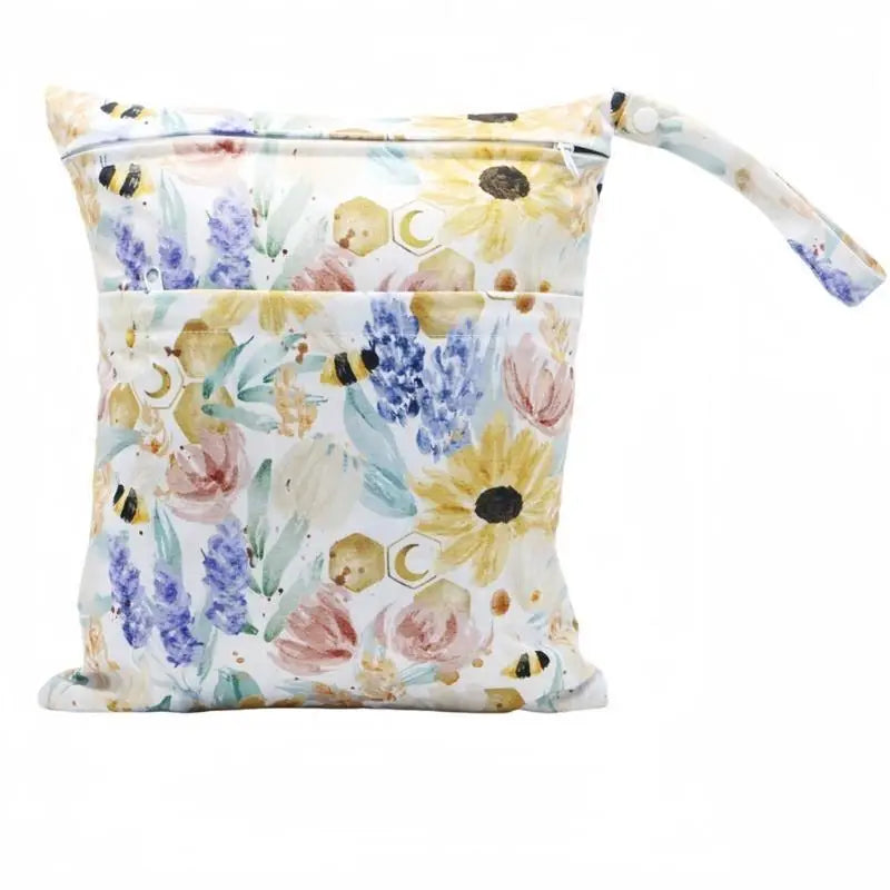 Baby Diaper Bag Tote | Spacious Floral Nappy Bag for Travel