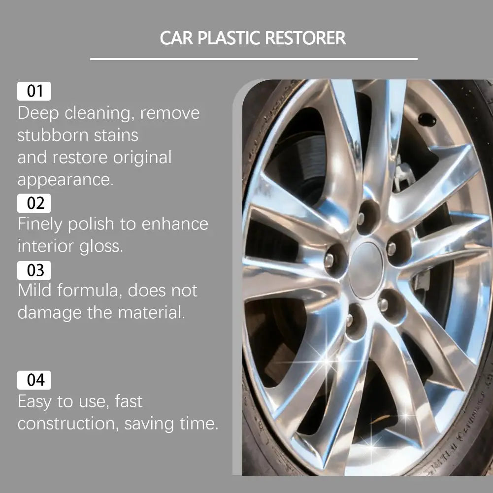 Easily Restores Original Color Shine Of Automotive Plastics Car Plastic Restorer 1/3/5pcs 50g Car Plastic Scratch Removal Agent Peaceful Pleasures Health and Wellness
