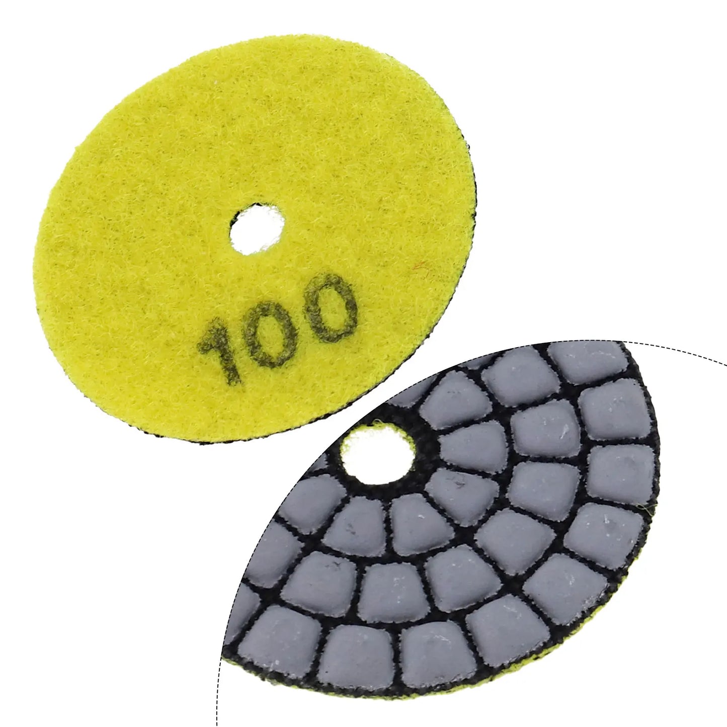 1X Dry Polishing Pad Granite Marble Sanding Disc Stone Dia-mond