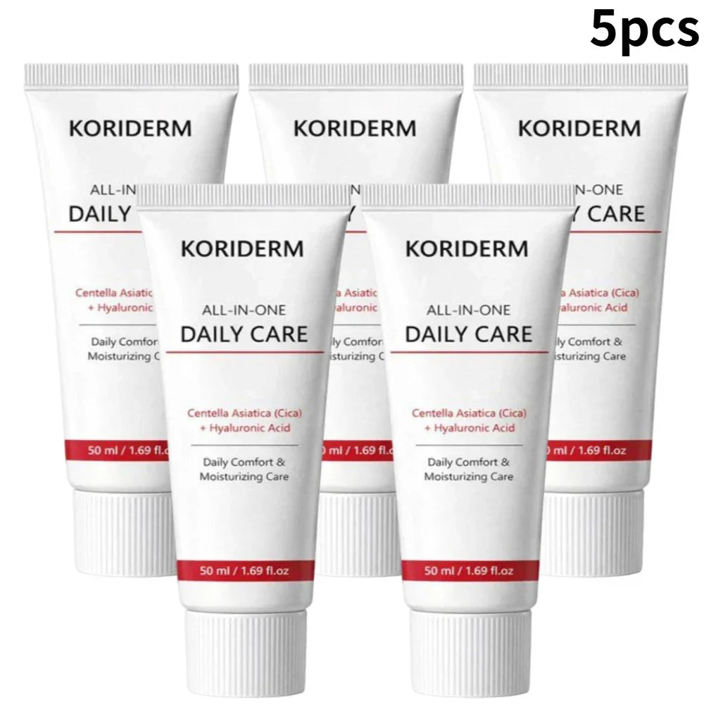 Centella Asiatica Face Cream Nourish Dry Skin Smoothing Rejuvenation Strengthen Barrier Non Irritating Cream Facial Moisturizer Peaceful Pleasures Health and Wellness 5PCS