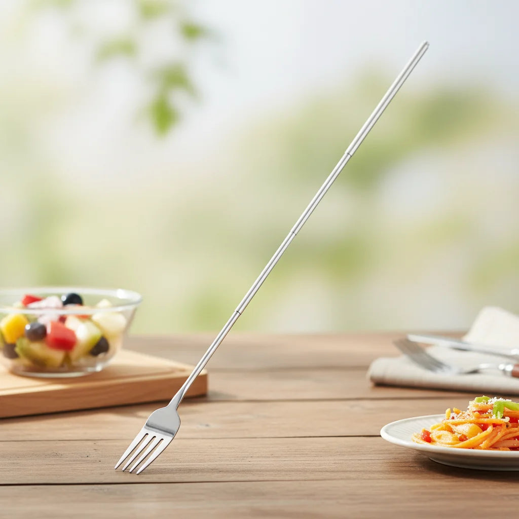Stainless Steel Extendable Spoon Durable Portable Barbecue Utensils For Outdoor Picnic Dining Peaceful Pleasures Health and Wellness