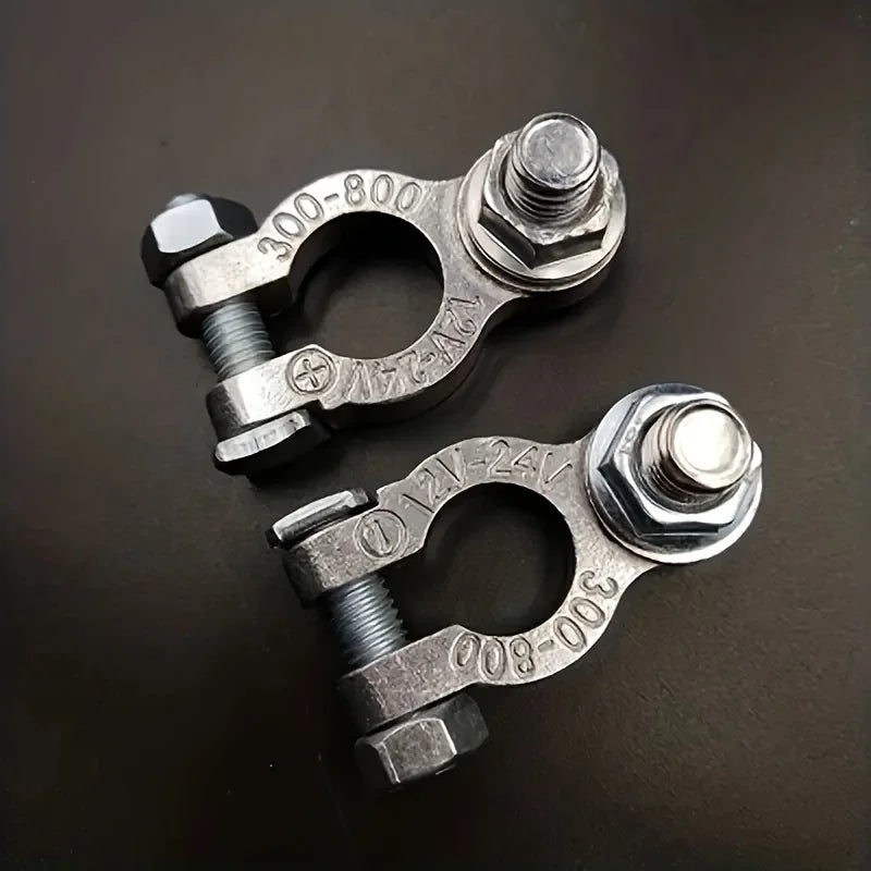 1 Pair Battery Clamp Terminal For Car Battery Charging With Quick Release Connectors, Suitable For 12V And 24V Systems. Peaceful Pleasures Health and Wellness