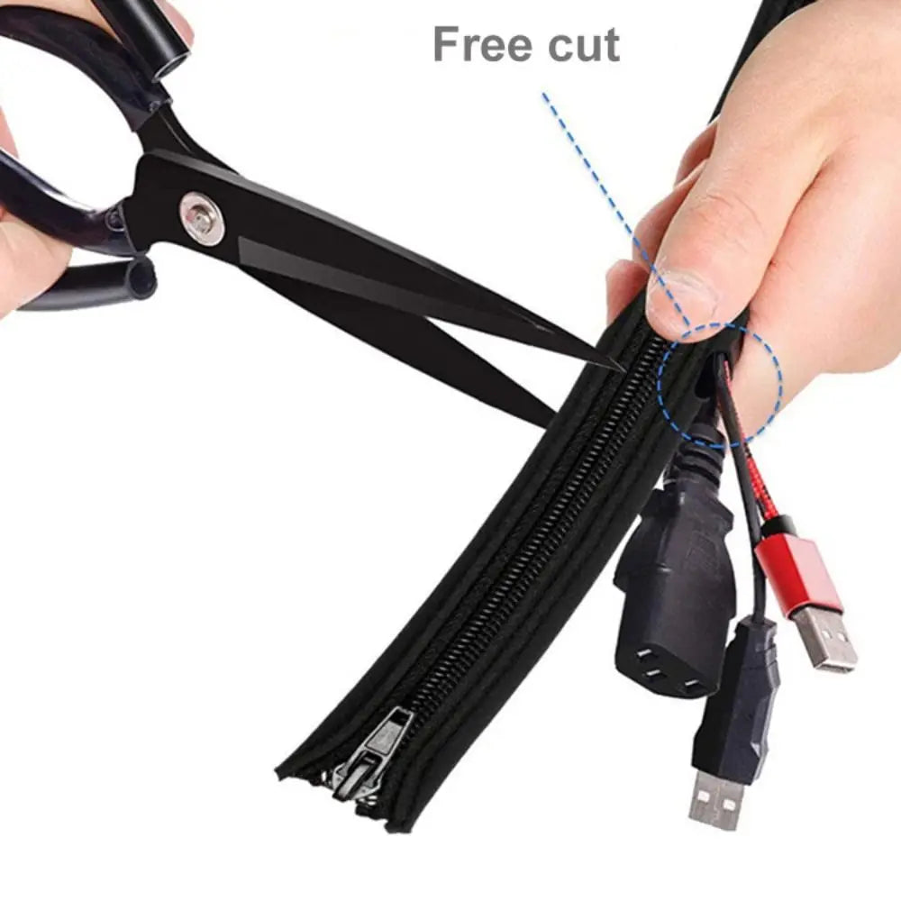 Neoprene 50cm Cable Wire Protector Data Cable Cable Storage Cover Cable Wrapper Network Cable Organizer Cable Management Sleeve Peaceful Pleasures Health and Wellness