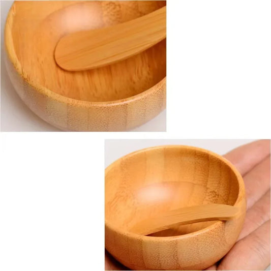 Bamboo Face Mask Kit – 3-Piece Mixing Bowl, Spoon & Spatula Face Mask Tool Set Oasis Select