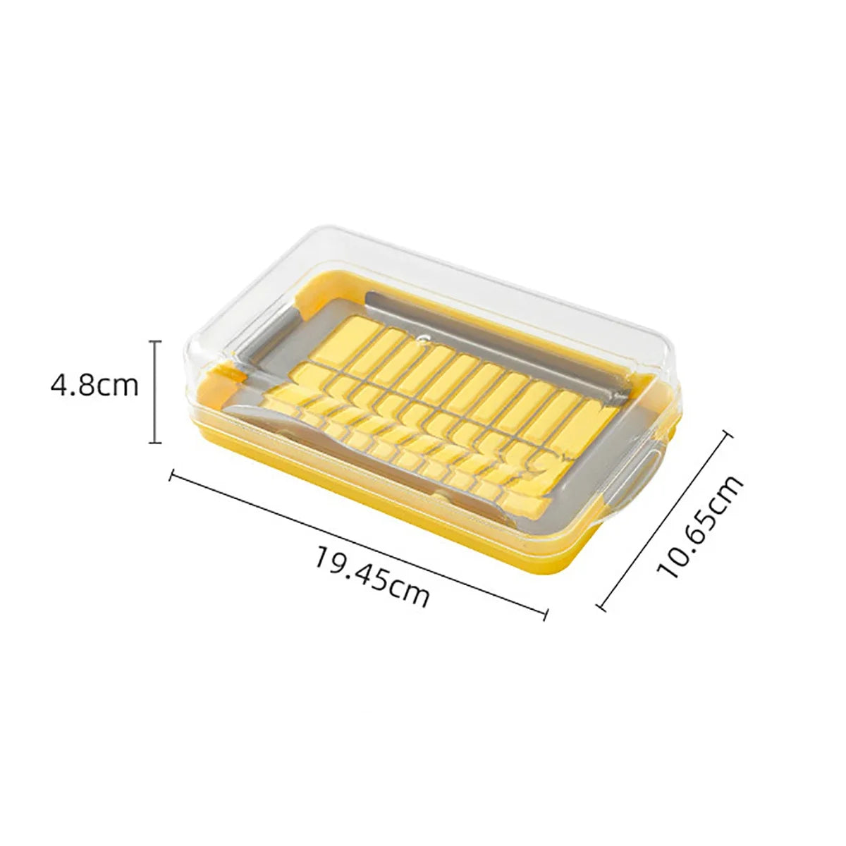 New Cheese Butter Cutting Storage Container Butter Cheese Fresh-Keeping Box with Lid Frozen Butter Refrigerator Crisper Box Peaceful Pleasures Health and Wellness trumpet