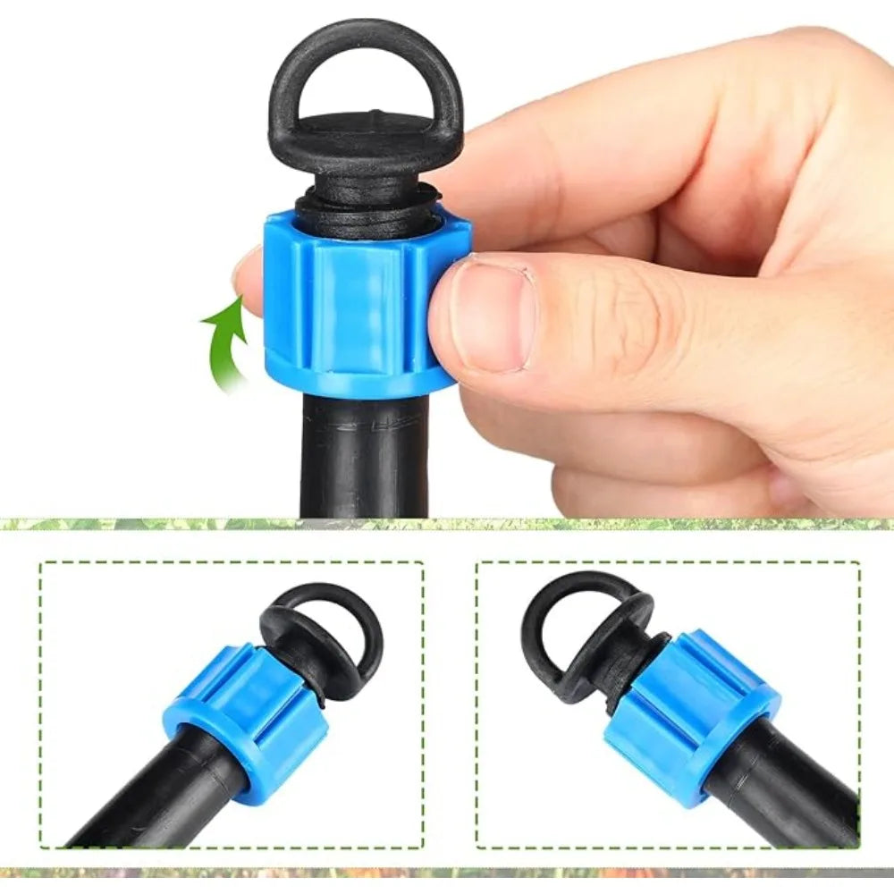 50-Pack 16mm Drip Tape Valve | Labyrinth Micro Irrigation Joints
