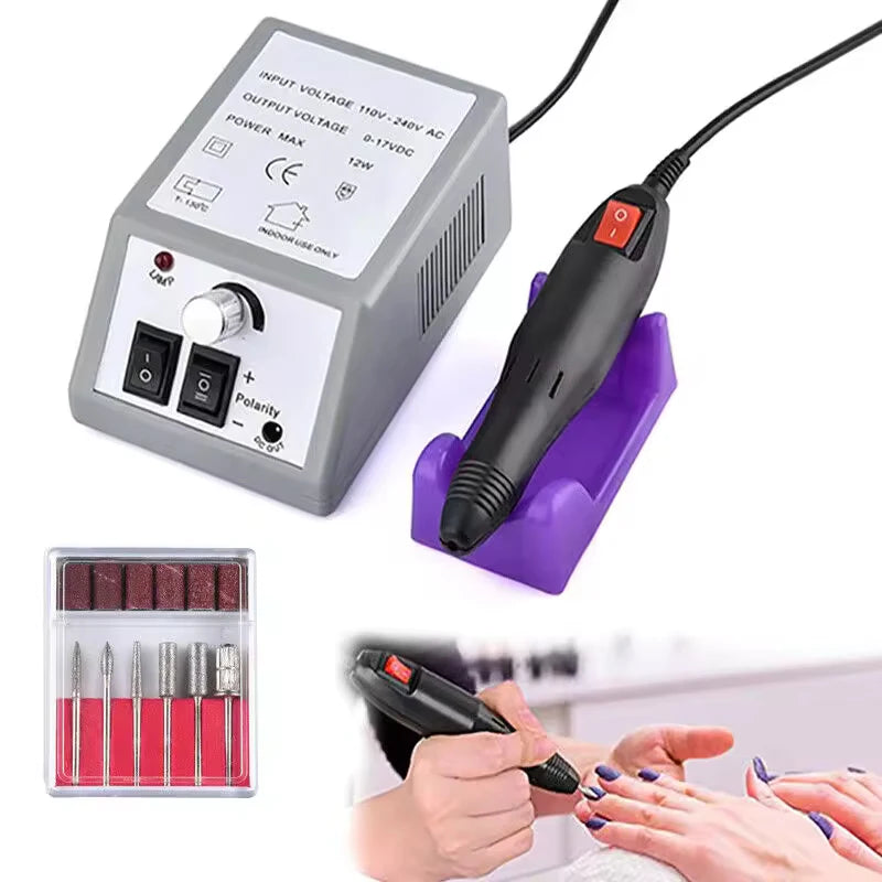 Factory Supply Sale Nail Drill Type Nail Drill Professional Electric Pedicure Foot File with Motor Engraving Tools Peaceful Pleasures Health and Wellness